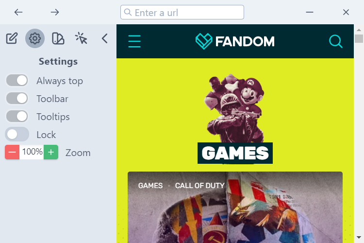 wikibrowser screenshot